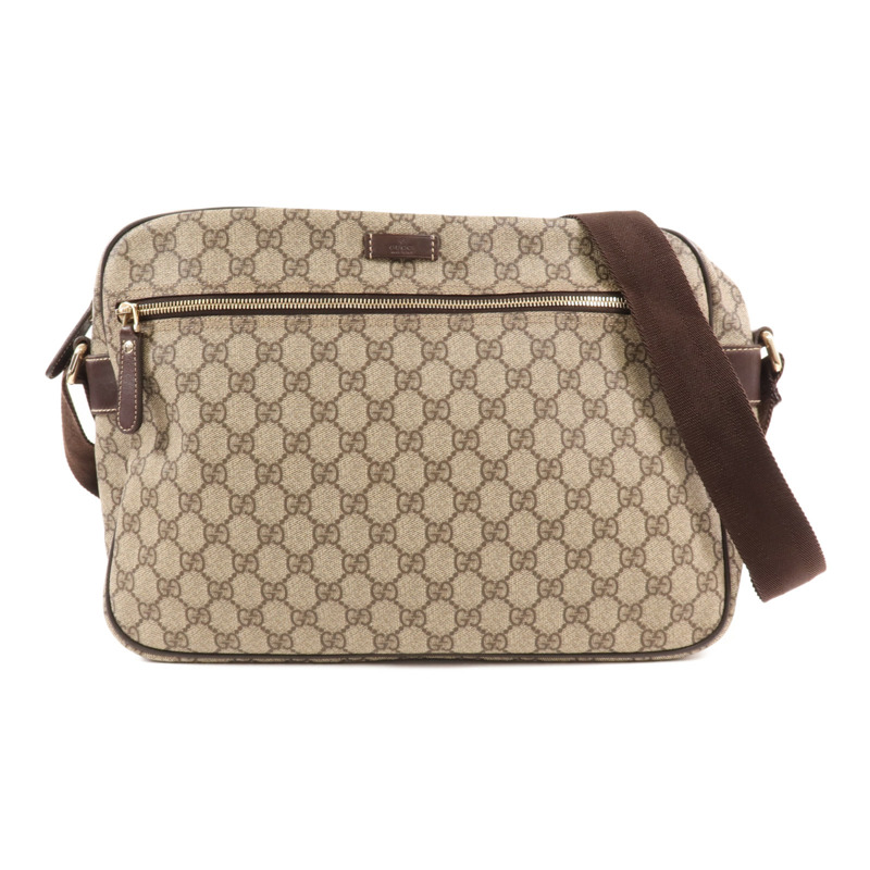 GUCCI 塗層帆布Shoulder Bag金扣肩背袋-0