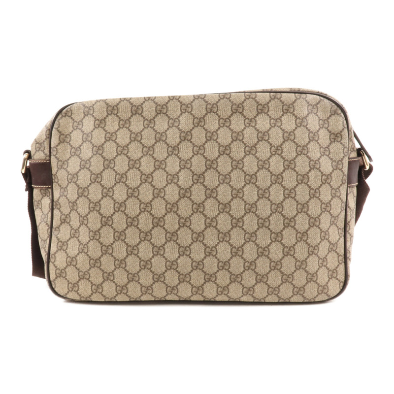 GUCCI 塗層帆布Shoulder Bag金扣肩背袋-1