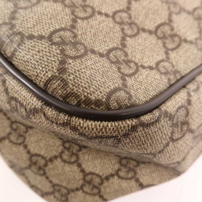 GUCCI 塗層帆布Shoulder Bag金扣肩背袋-7