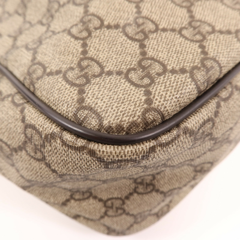 GUCCI 塗層帆布Shoulder Bag金扣肩背袋-8