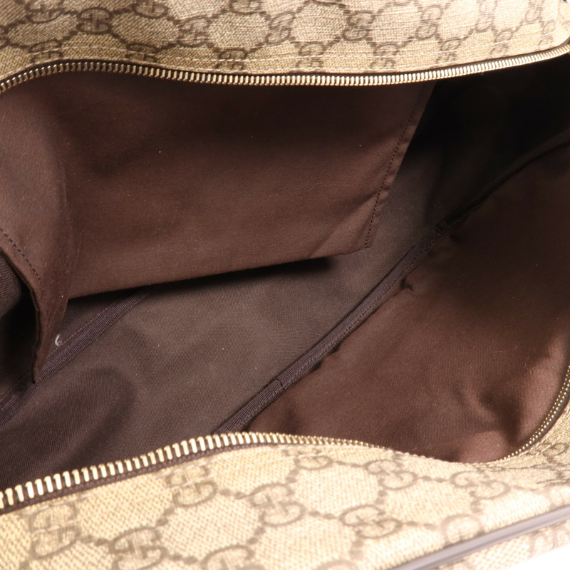 GUCCI 塗層帆布Shoulder Bag金扣肩背袋-9