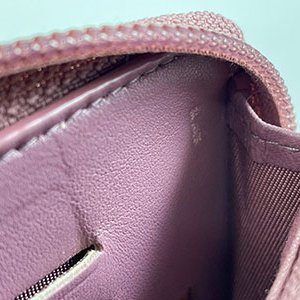 ＊奢華大道國際精品＊【CH0709】CHANEL藕粉色小羊皮 BOY米金釦ㄇ字拉鍊中夾 A80566-3