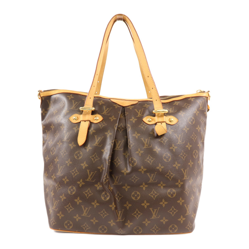 LOUIS VUITTON Monogram Palermo GM金扣手挽肩背兩用袋-1