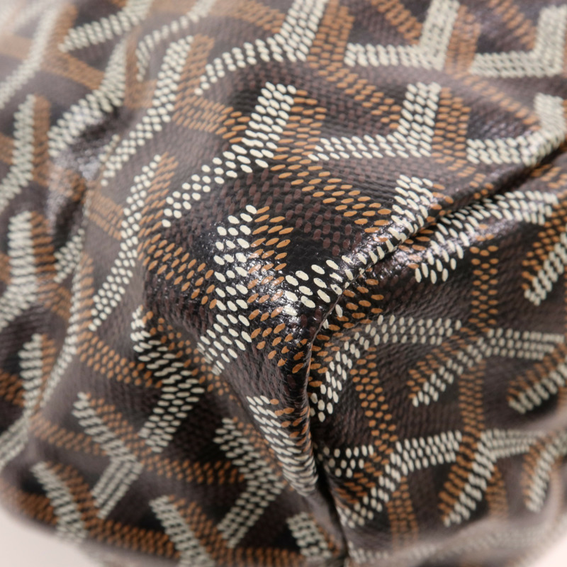 GOYARD 塗層帆布Saint Louis PM銀扣肩背袋-6