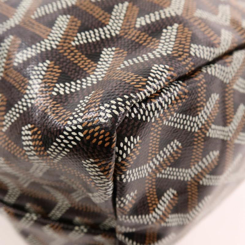 GOYARD 塗層帆布Saint Louis PM銀扣肩背袋-8