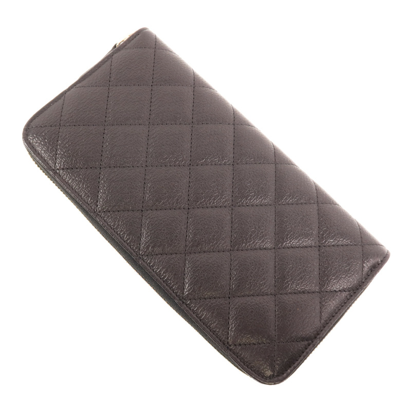 CHANEL 牛皮皮革Long Wallet金扣長錢包-3