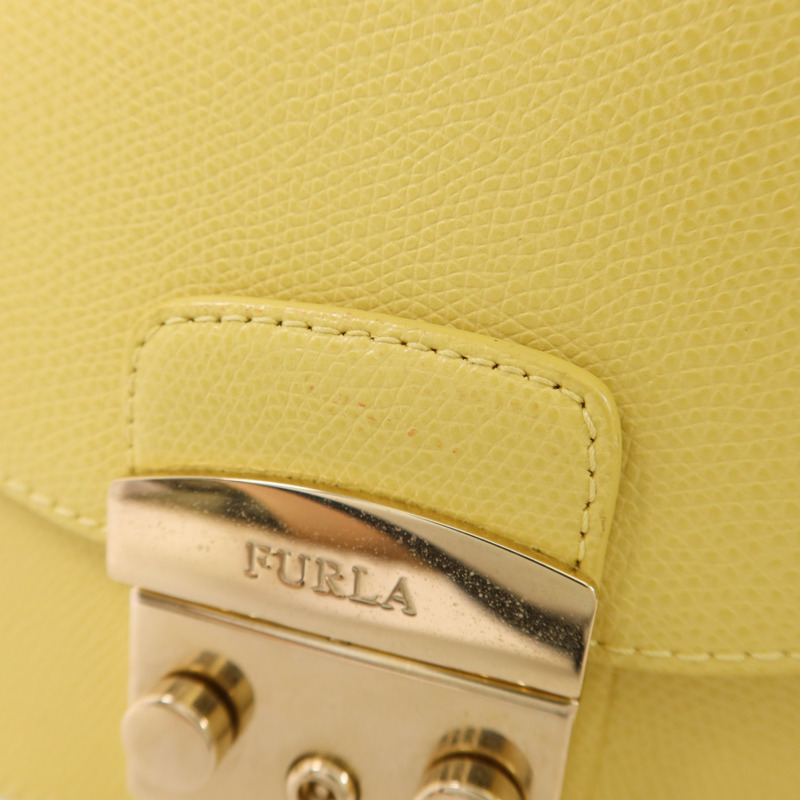 Furla 牛皮皮革Chain Shoulder Bag金扣鏈帶肩背袋-15