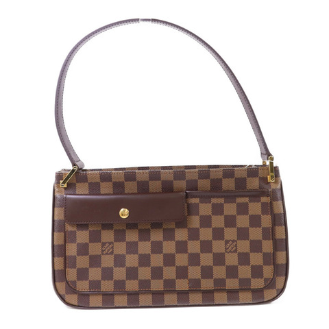 LOUIS VUITTON Damier Aubagne金扣肩背袋
