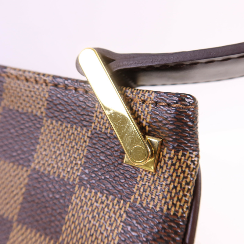 LOUIS VUITTON Damier Aubagne金扣肩背袋-10