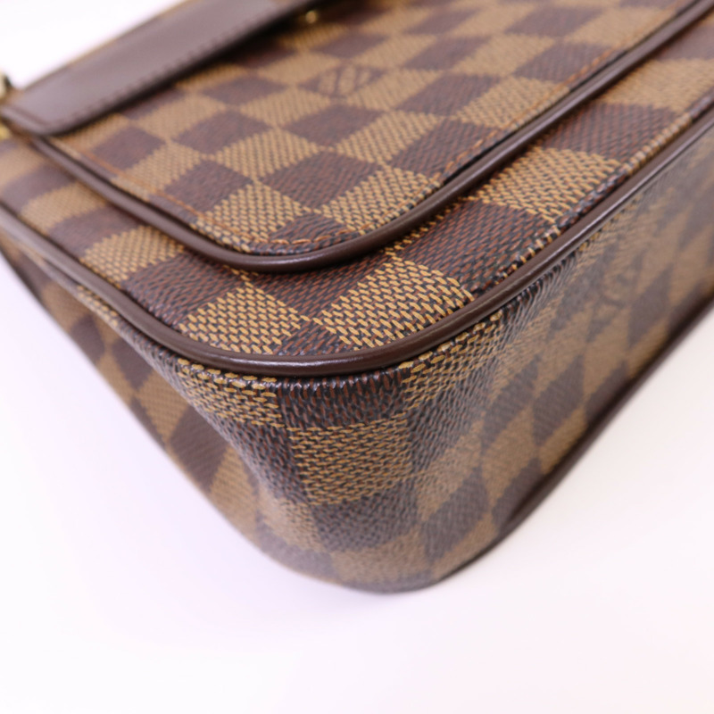 LOUIS VUITTON Damier Aubagne金扣肩背袋-13