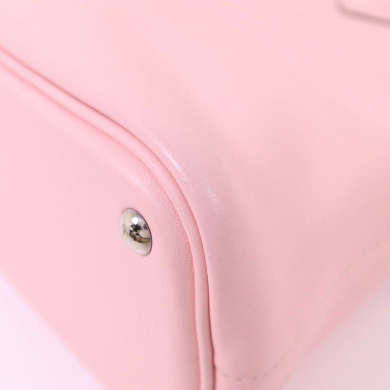 HERMES Swift皮革Bolide 27銀扣手挽肩背兩用袋Rose Sakura-10