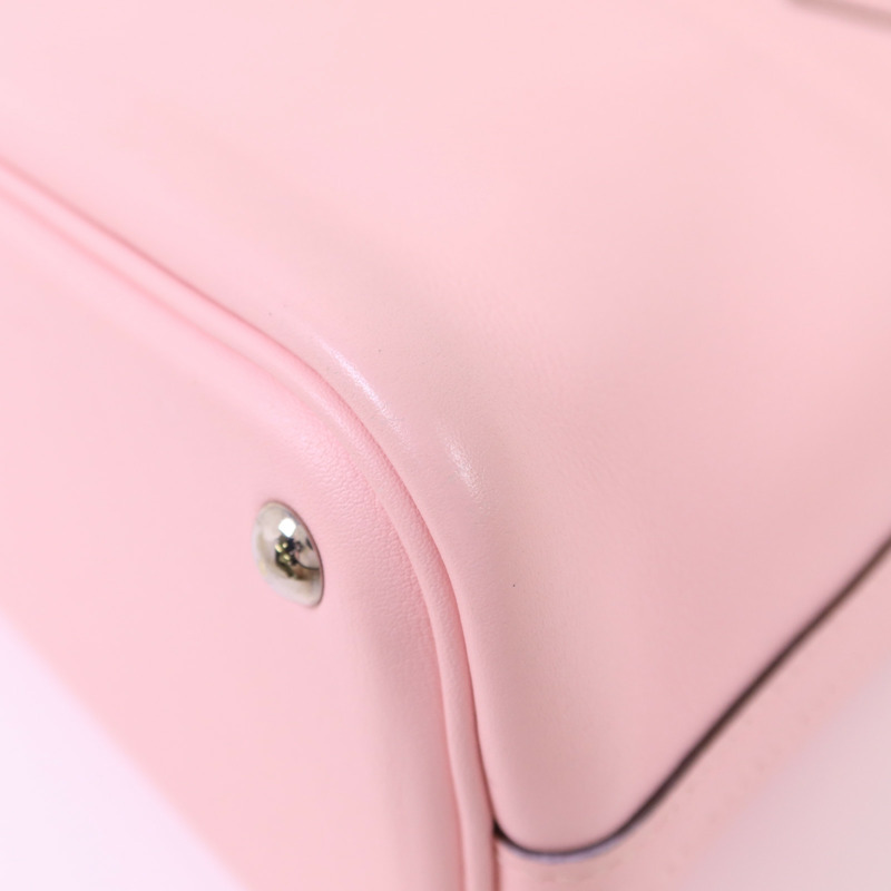 HERMES Swift皮革Bolide 27銀扣手挽肩背兩用袋Rose Sakura-12