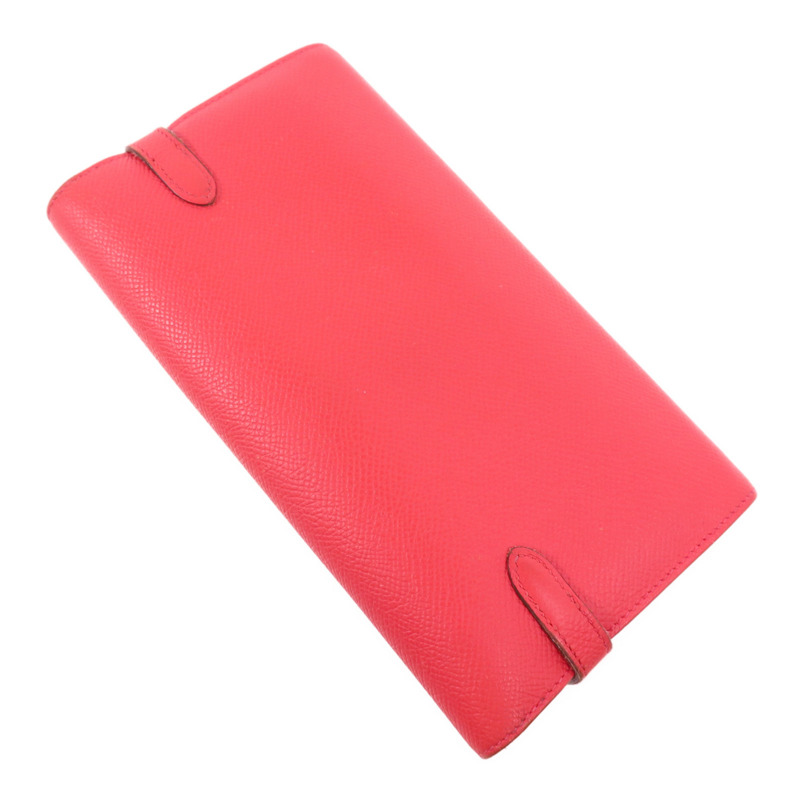 HERMES Epsom皮革Kelly Long Wallet金扣長錢包Rose De Coeur-3