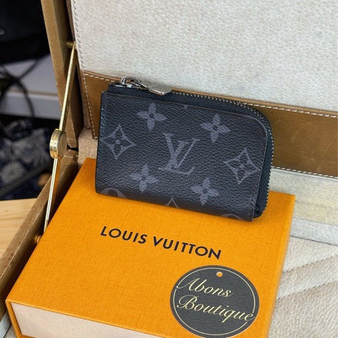 上架中🔑Louis Vuitton 黑色原花拉鍊零錢包