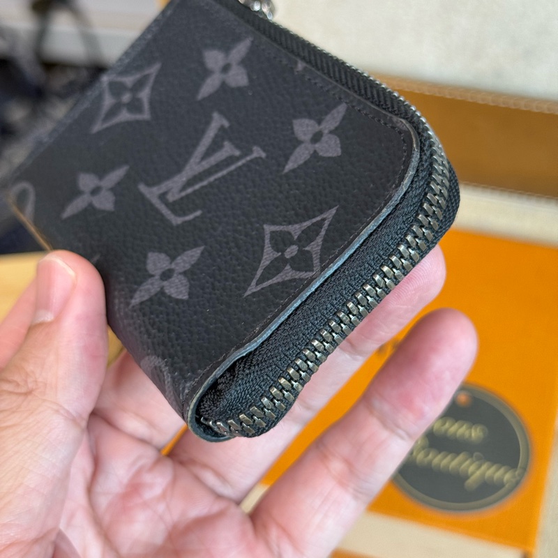 上架中🔑Louis Vuitton 黑色原花拉鍊零錢包-3