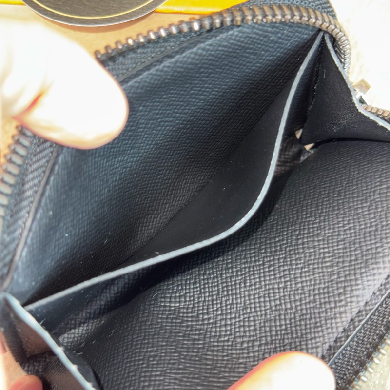 上架中🔑Louis Vuitton 黑色原花拉鍊零錢包-10