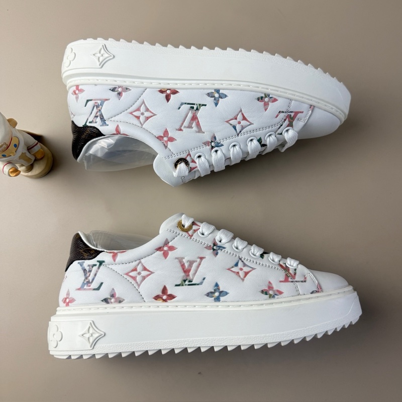 95新LV/路易威登 Time out彩繪老花松糕鞋 35.5碼-3