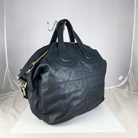 ＊奢華大道國際精品＊【GIV08】GIVENCHY紀梵希黑色牛皮兩用包 MA0142-1