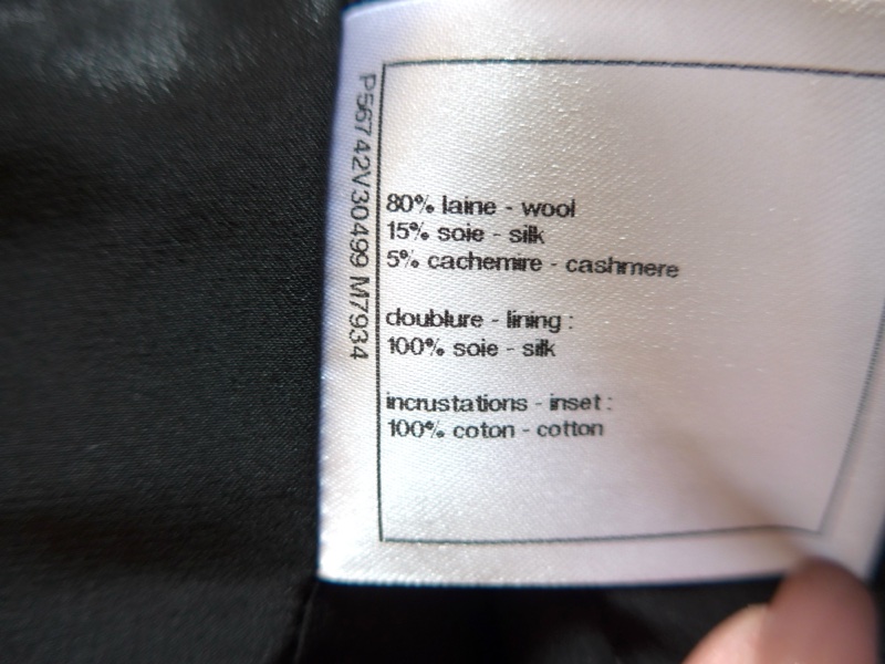 香奈兒 Chanel黑白斜紋羊毛混紡獅子雙C紐扣 外套與裙子（整套出售）-22