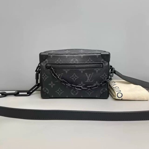 Louis Vuitton Mini Soft Trunk 黑色盒子包 帆布