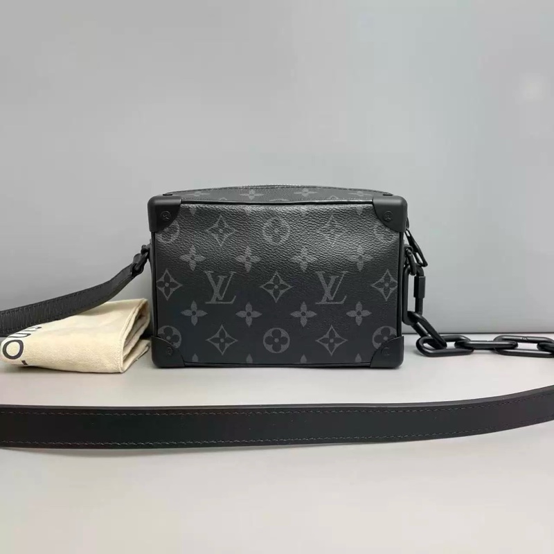 Louis Vuitton Mini Soft Trunk 黑色盒子包 帆布-1