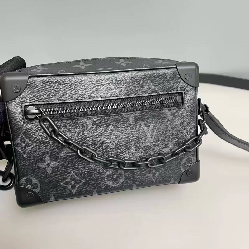 Louis Vuitton Mini Soft Trunk 黑色盒子包 帆布-2