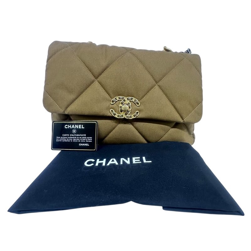 【美收精品】CHANEL 茶色19 中號 4-496-15