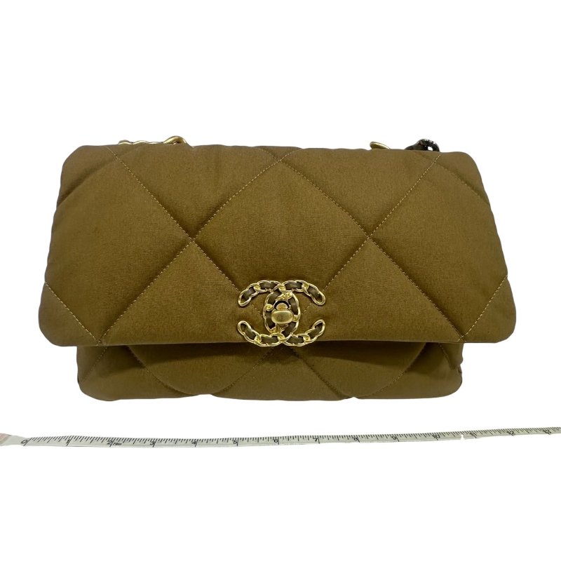 【美收精品】CHANEL 茶色19 中號 4-496-16