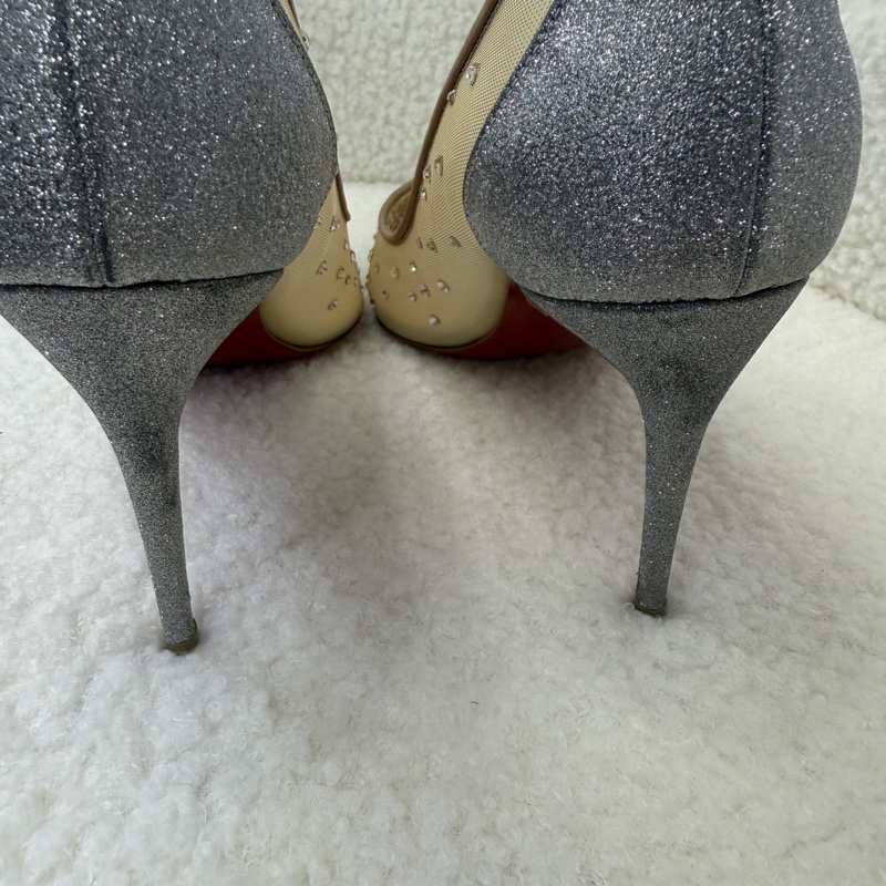 全新 Christian louboutin CL 红底鞋水鑽高跟鞋 37.5碼-11