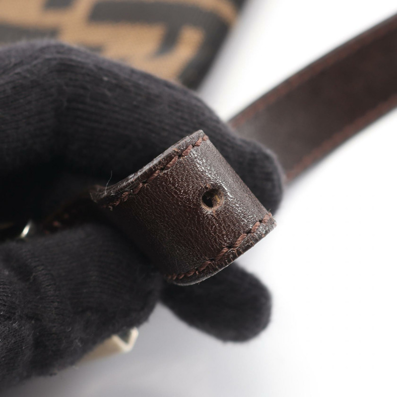 FENDI Mamma Zucca 水桶包單肩手提包 2348-26424-008 帆布皮革 二手-4