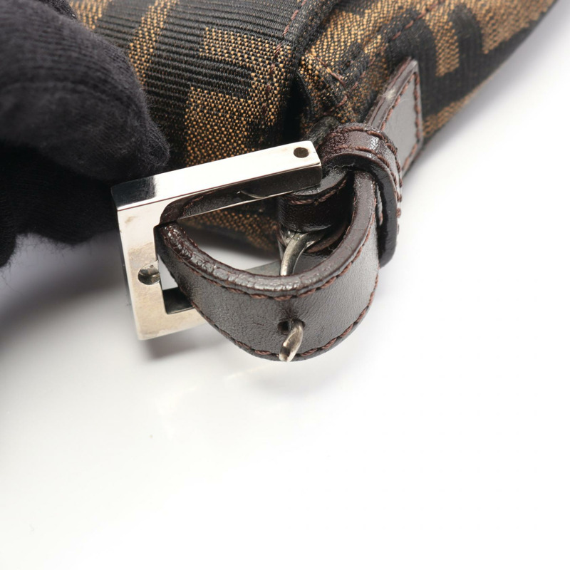 FENDI Mamma Zucca 水桶包單肩手提包 2348-26424-008 帆布皮革 二手-6