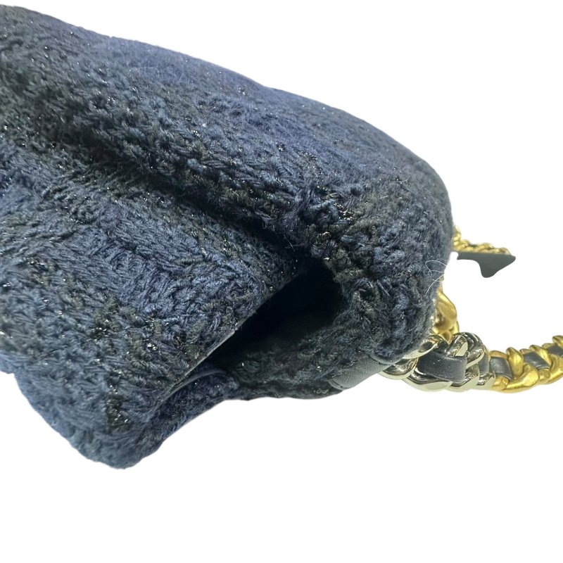 【美收精品】CHANEL 藍色針織19大號 4-499-6