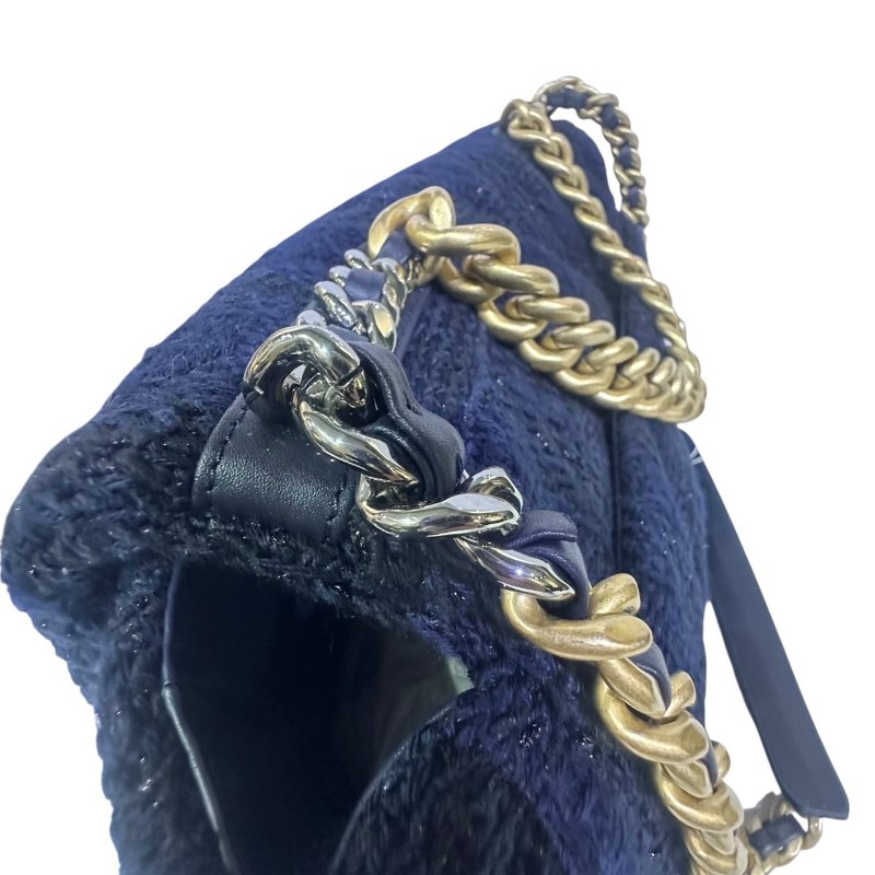 【美收精品】CHANEL 藍色針織19大號 4-499-7