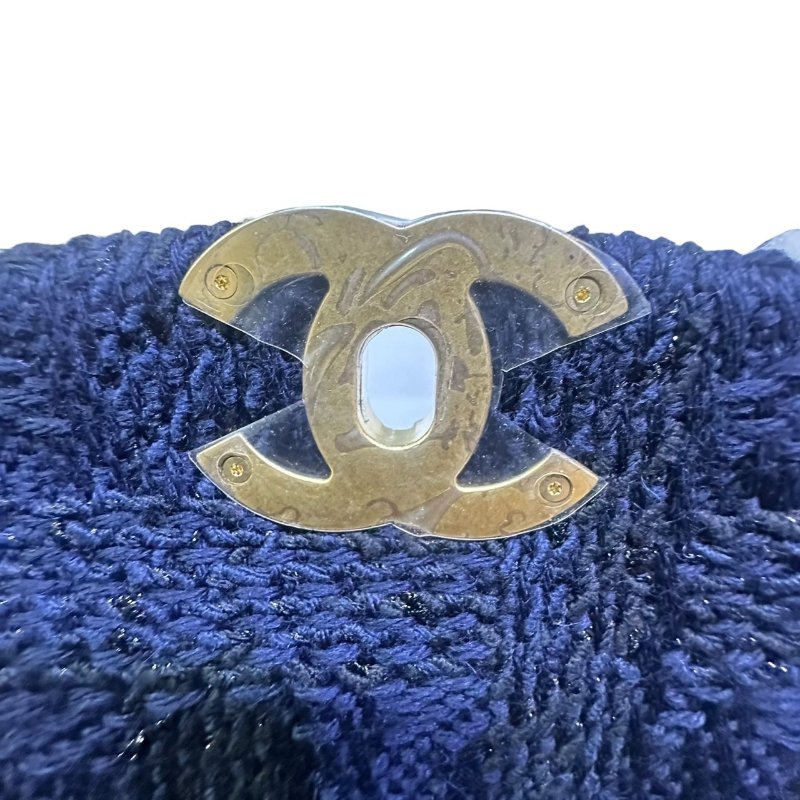 【美收精品】CHANEL 藍色針織19大號 4-499-9
