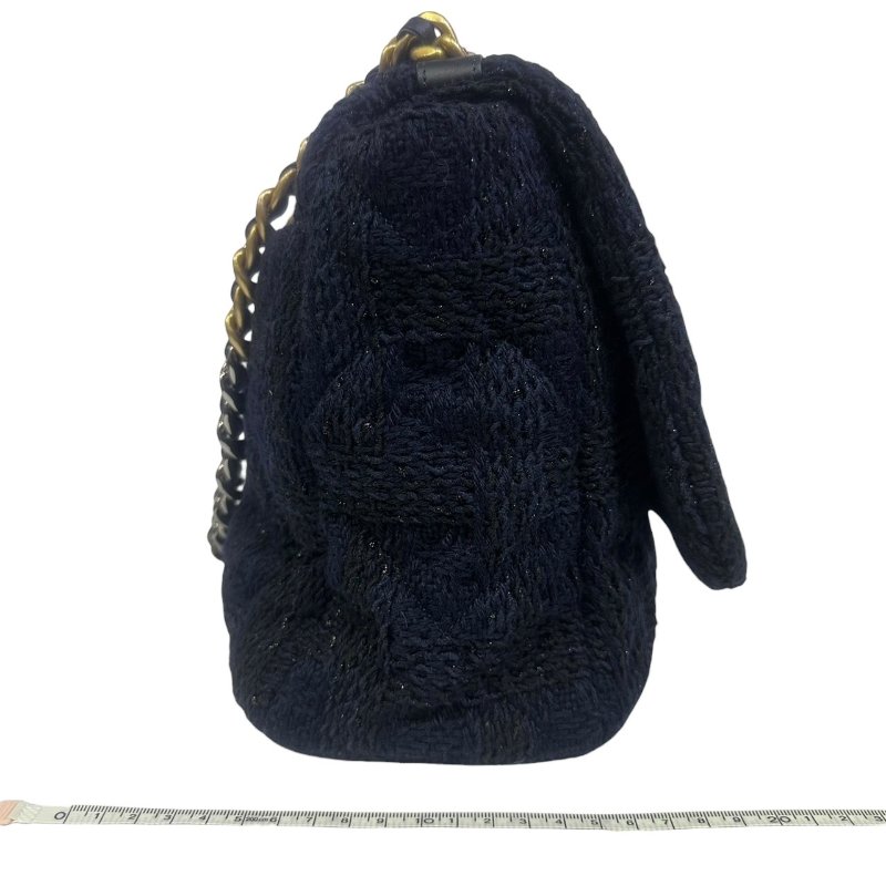 【美收精品】CHANEL 藍色針織19大號 4-499-15