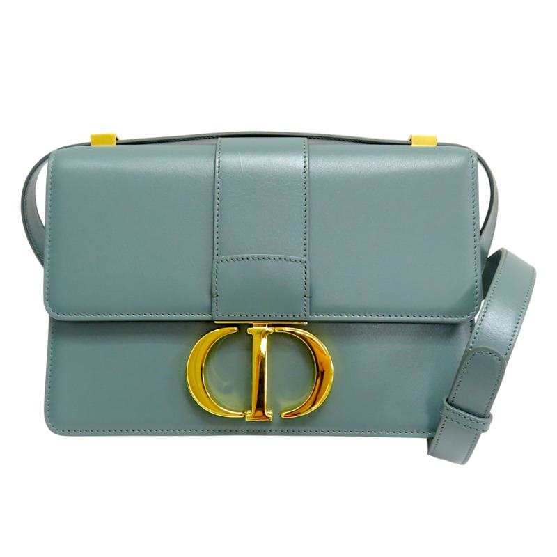 綠色 牛皮 金扣 30 Montaigne 肩背包【Dior 迪奧】 29-MA-0149-0