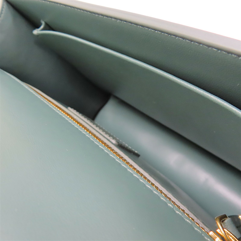 綠色 牛皮 金扣 30 Montaigne 肩背包【Dior 迪奧】 29-MA-0149-5
