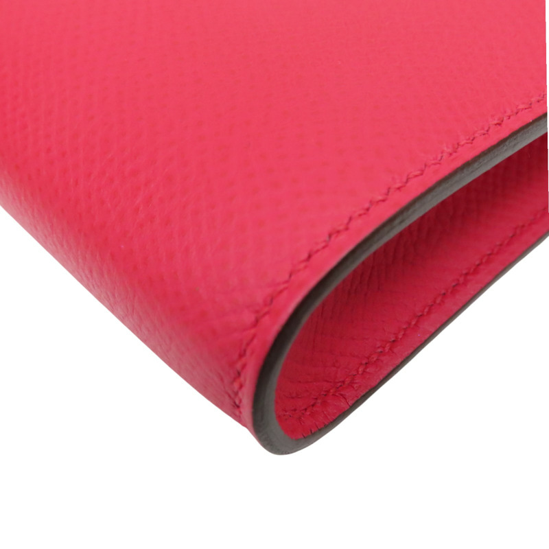 極致粉 Epsom牛皮 Clic 16 銀扣 肩背包 D刻【HERMES 愛馬仕】-12