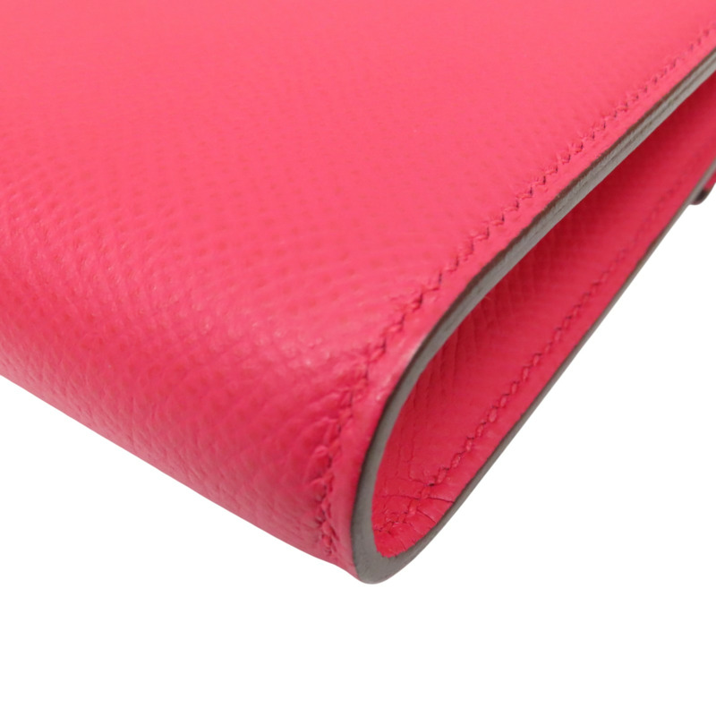 極致粉 Epsom牛皮 Clic 16 銀扣 肩背包 D刻【HERMES 愛馬仕】-14