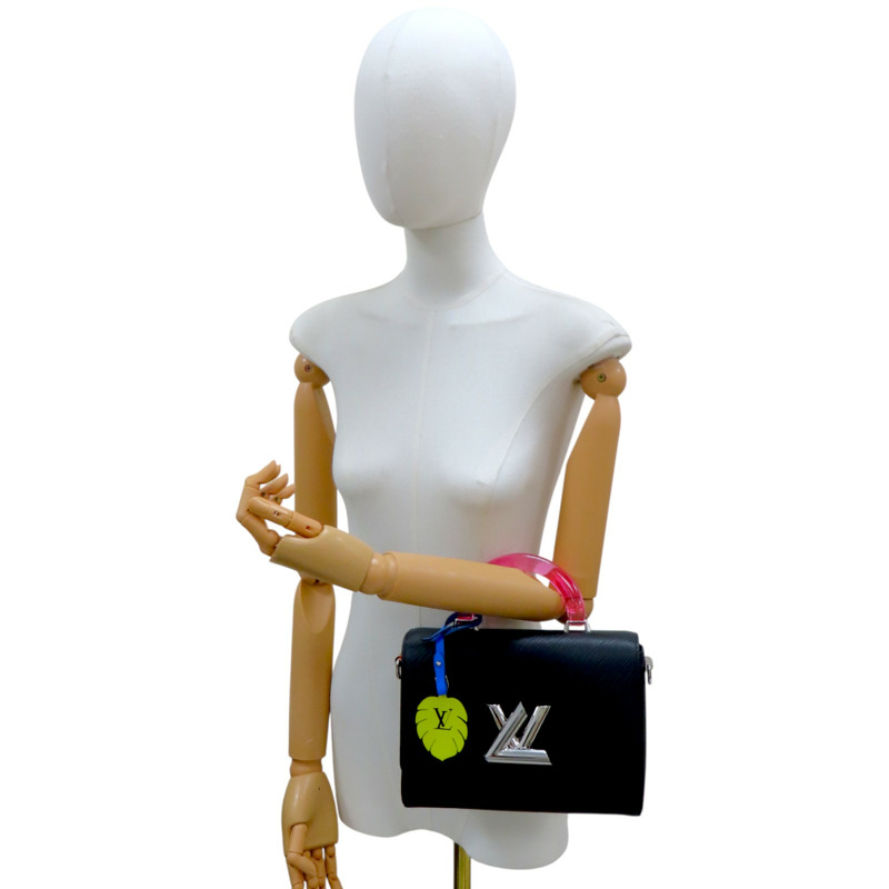 黑色 Epi 水波紋 牛皮 Twist MM 手提包【LOUIS VUITTON】 M56131-8