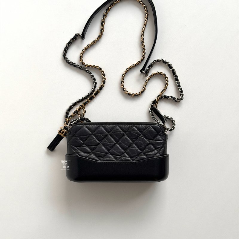 99新🆕 Chanel 香奈兒 流浪mini 黑金-1