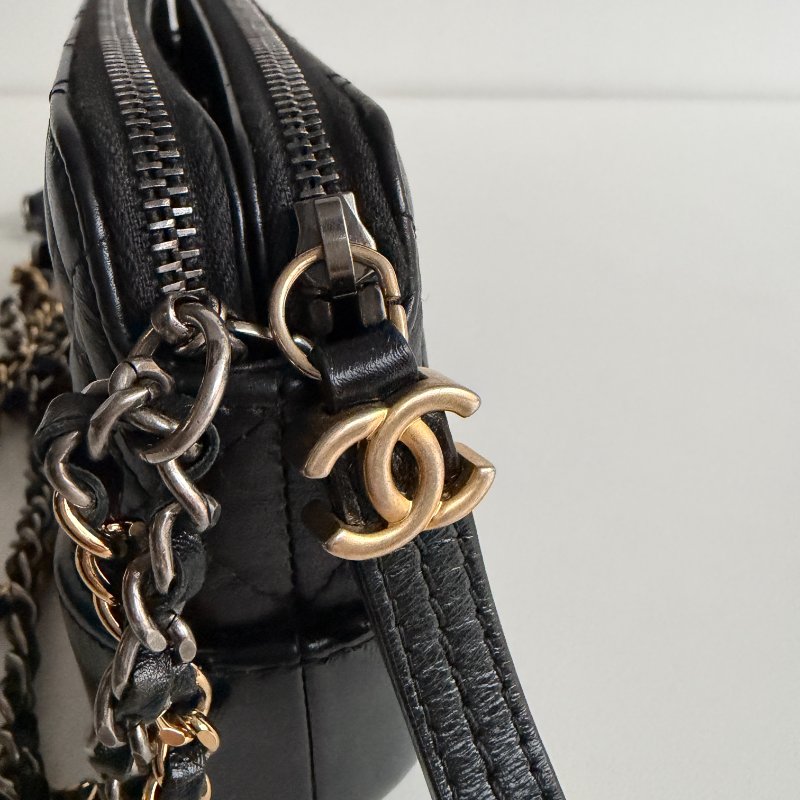 99新🆕 Chanel 香奈兒 流浪mini 黑金-12