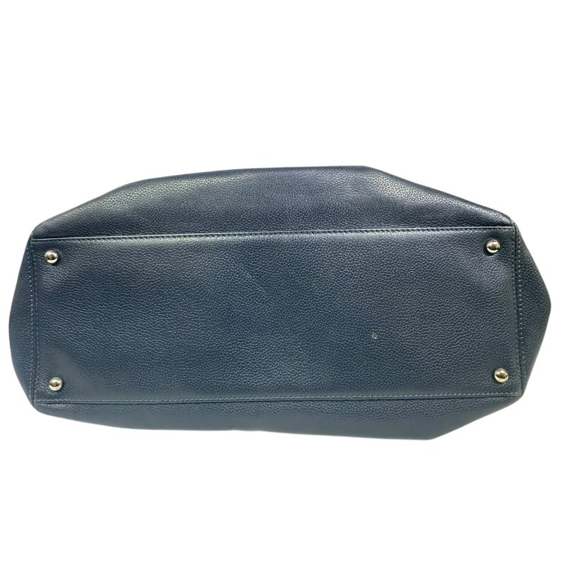 【美收精品】CHANEL 寶藍色皮革肩背包 4-504-4