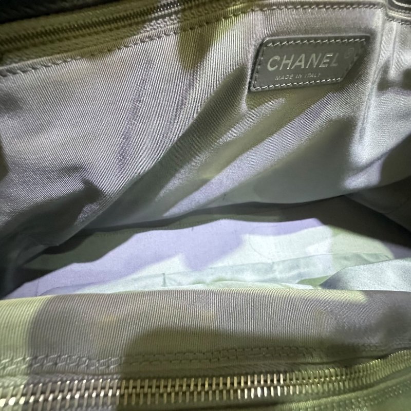 【美收精品】CHANEL 寶藍色皮革肩背包 4-504-14