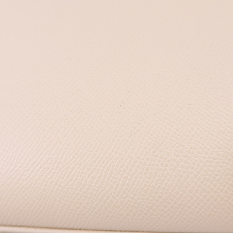 HERMES Epsom皮革Kelly 28金扣手挽肩背兩用袋Craie-16