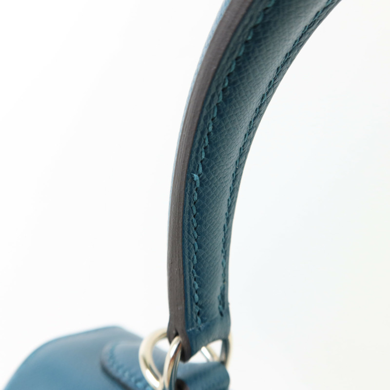 HERMES Madame皮革Kelly 25銀扣手挽肩背兩用袋-18