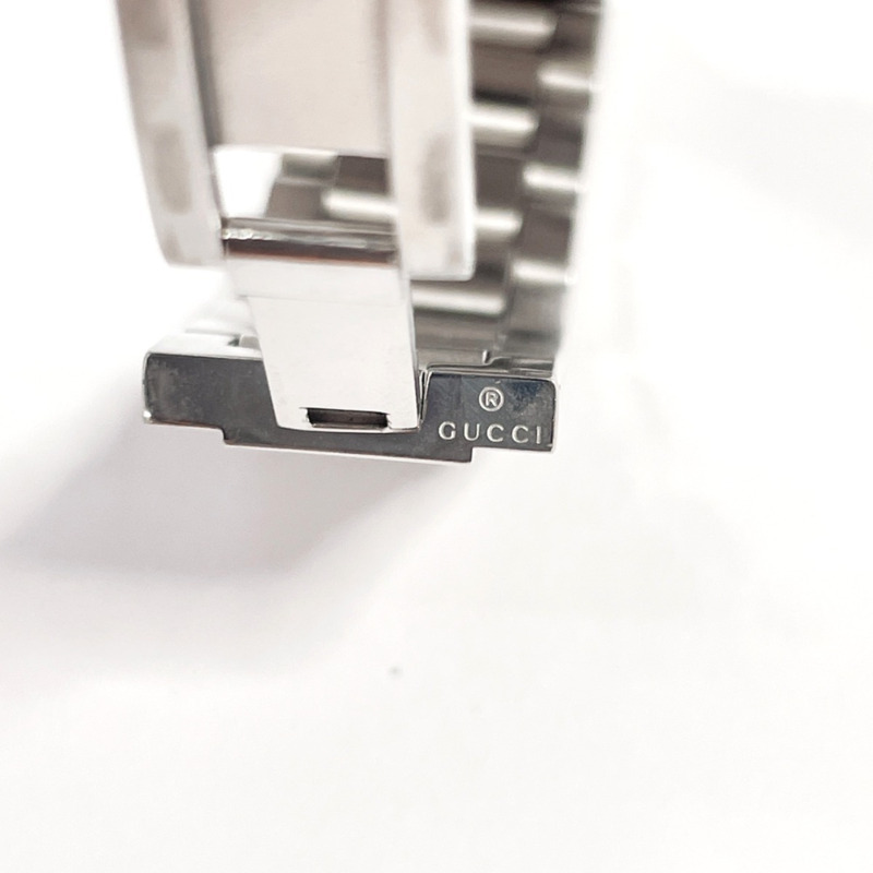 GUCCI 7700L 不鏽鋼/不鏽鋼腕錶，銀色，石英機芯，白色錶盤，女士款-9