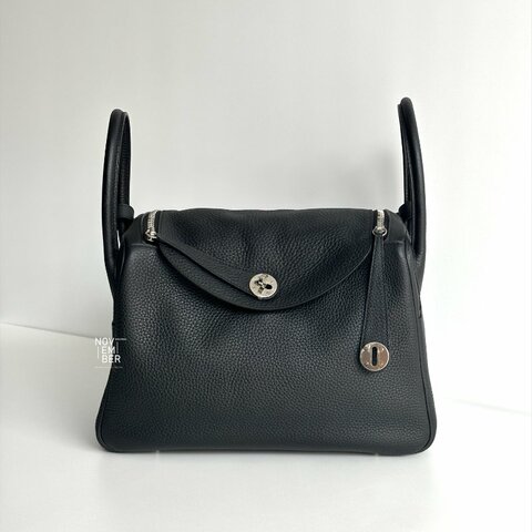 閒置新✨ Hermès 愛馬仕 Lindy 30 黑色銀釦