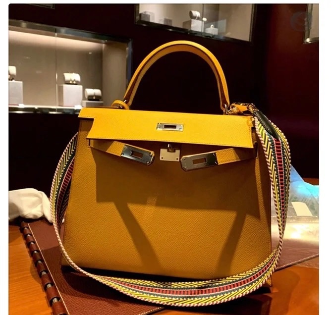 Hermes 愛馬仕 彩色編織背帶 九五新 銀扣 105分分-0