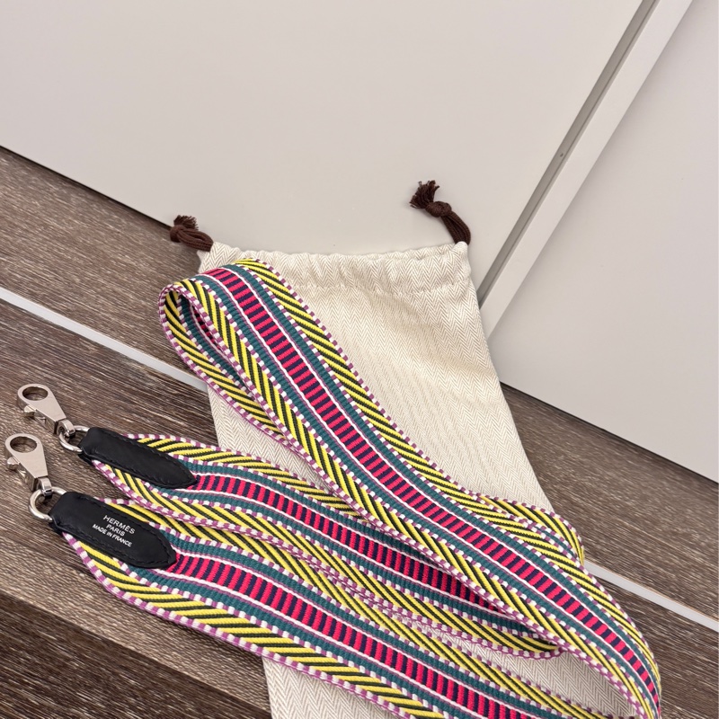 Hermes 愛馬仕 彩色編織背帶 九五新 銀扣 105分分-1